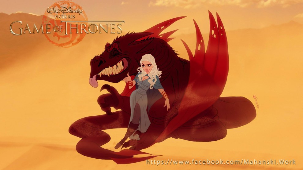 Daenerys and dragon